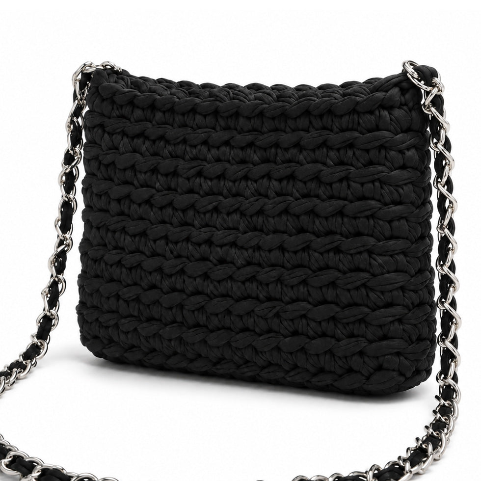 Bolsa de Crochê Aura - Black