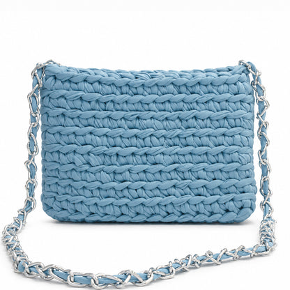 Bolsa de Crochê Aura - Blue