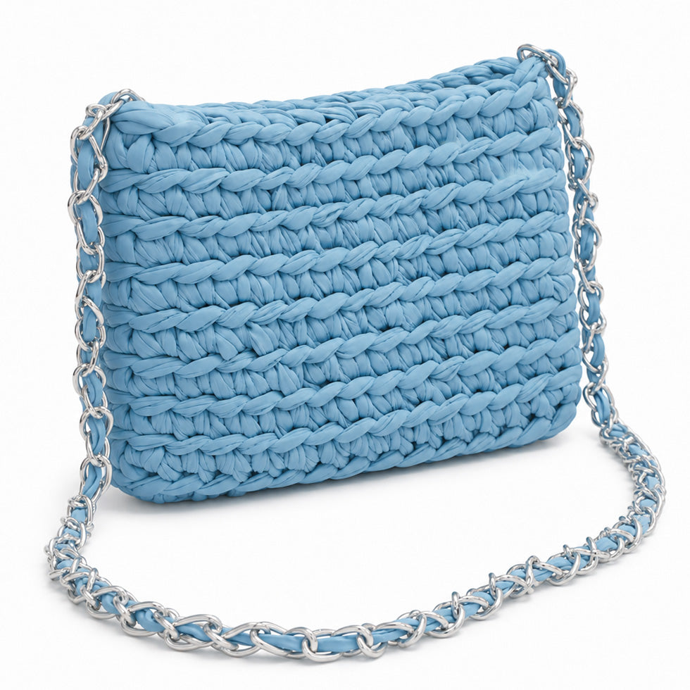 Bolsa de Crochê Aura - Blue