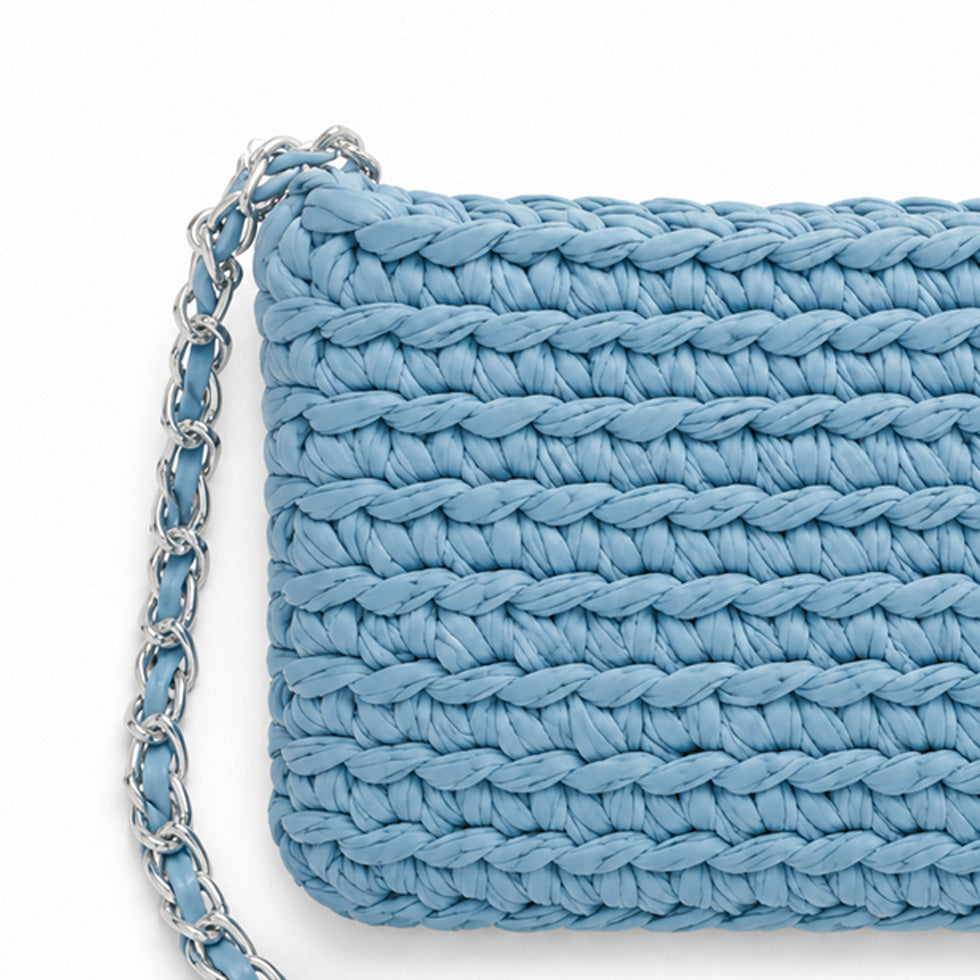 Bolsa de Crochê Aura - Blue