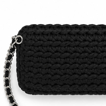 Bolsa de Crochê Aura - Black