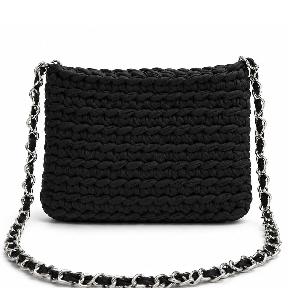 Bolsa de Crochê Aura - Black