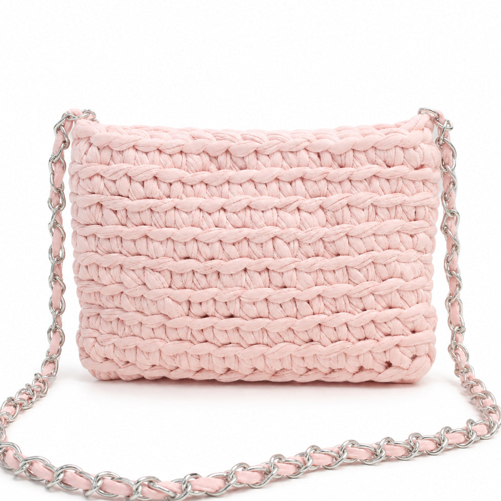 Bolsa de Crochê Aura - Pink