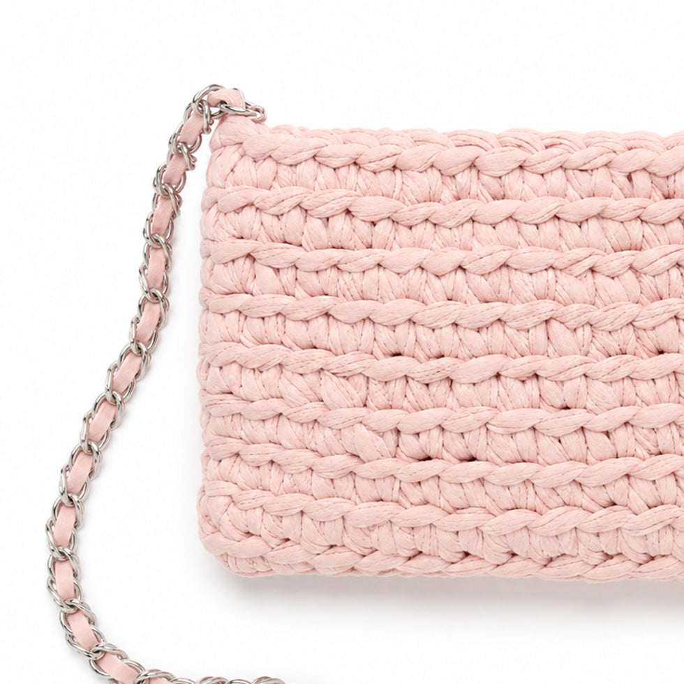 Bolsa de Crochê Aura - Pink
